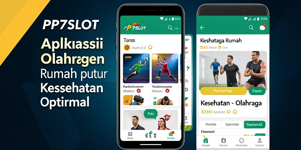 Tampilan antarmuka aplikasi PP7SLOT untuk olahraga rumah.